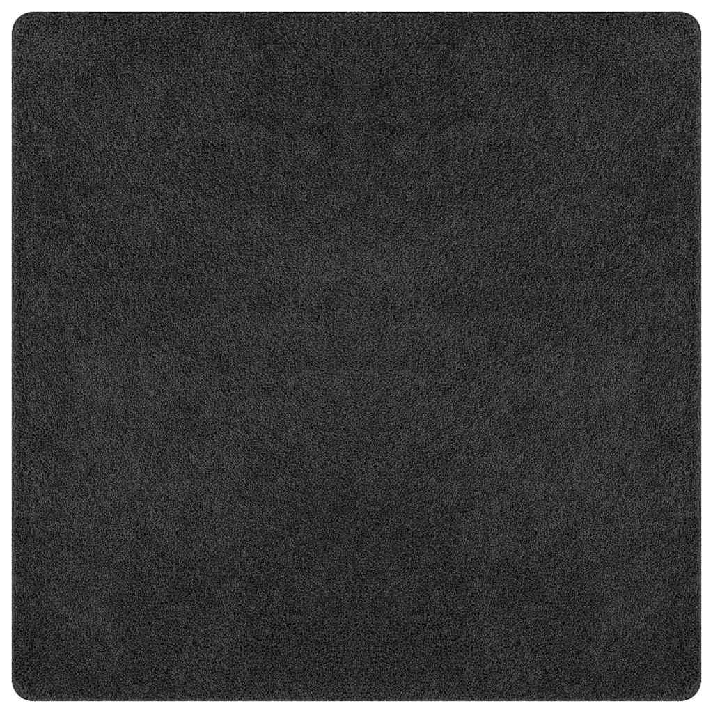 vidaXL Anti-slip Shaggy Rug Dark Grey 160 x 160 cm PP 2