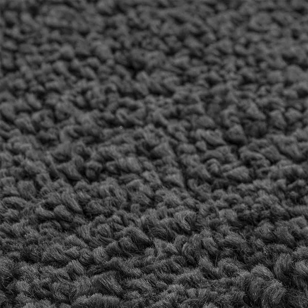 vidaXL Anti-slip Shaggy Rug Dark Grey 160 x 160 cm PP 5