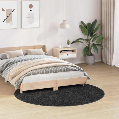 vidaXL Anti-slip Shaggy Rug Dark Grey 160 x 160 cm PP 3