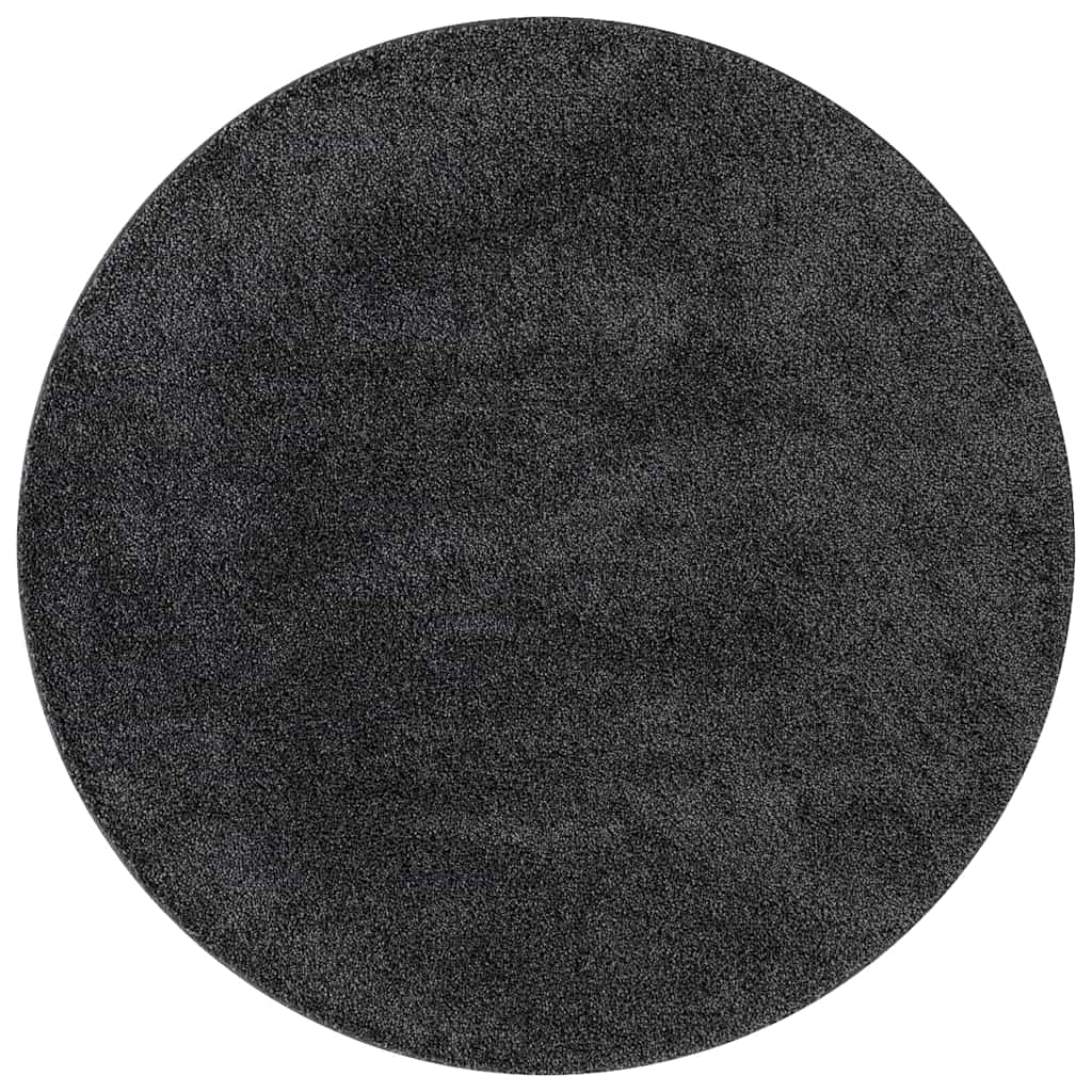 vidaXL Anti-slip Shaggy Rug Dark Grey 160 x 160 cm PP 2
