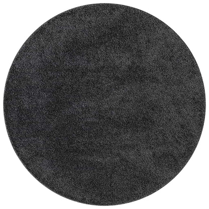 vidaXL Anti-slip Shaggy Rug Dark Grey 160 x 160 cm PP 2
