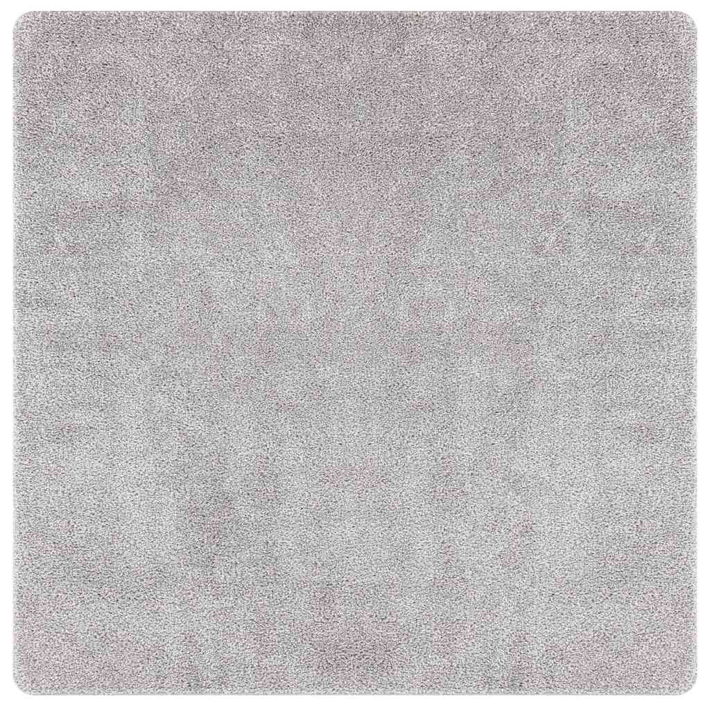 vidaXL Anti-slip Shaggy Rug Grey 160 x 160 cm PP 2