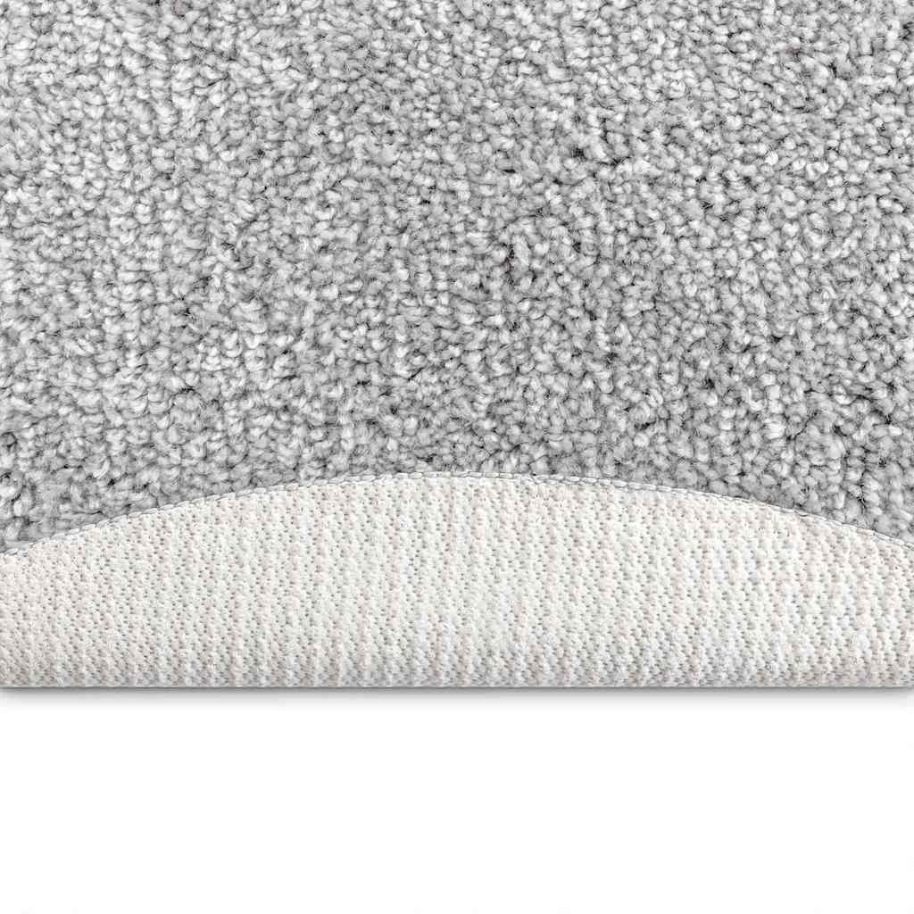 vidaXL Anti-slip Shaggy Rug Grey 160 x 160 cm PP 4