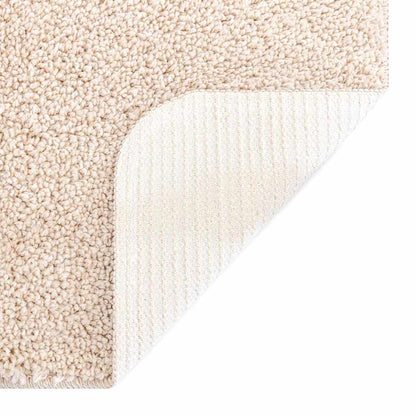 vidaXL Anti-slip Shaggy Rug Cream 160 x 160 cm PP 4