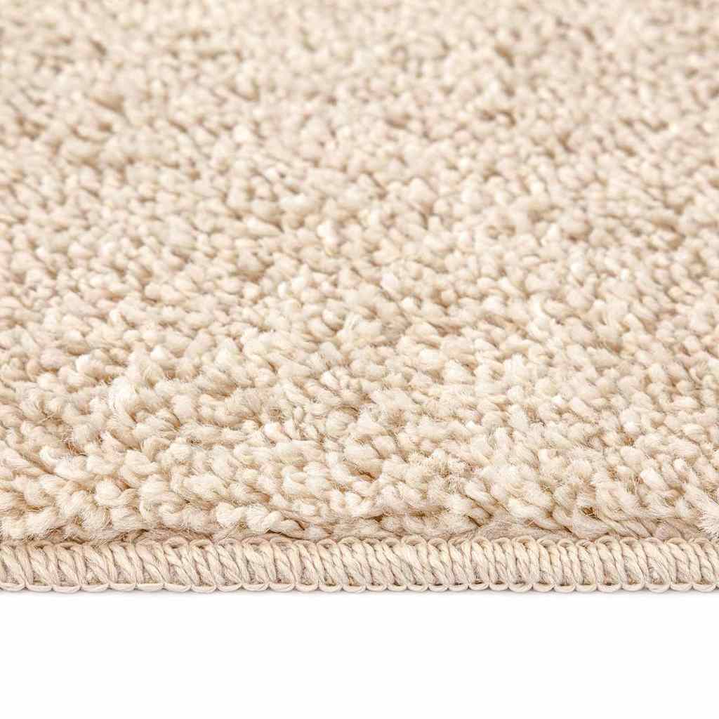 vidaXL Anti-slip Shaggy Rug Cream 160 x 160 cm PP 6