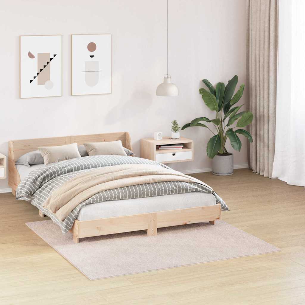 vidaXL Anti-slip Shaggy Rug Cream 160 x 160 cm PP 3