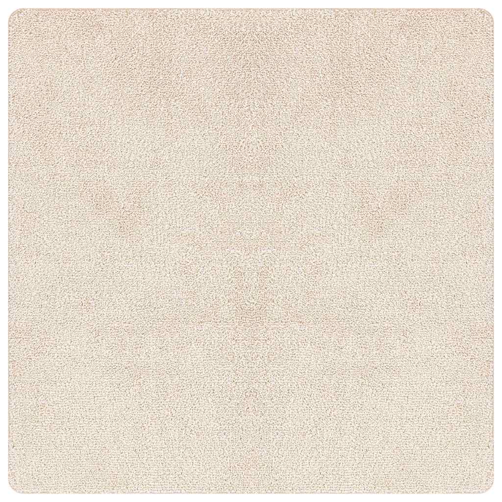 vidaXL Anti-slip Shaggy Rug Cream 160 x 160 cm PP 2