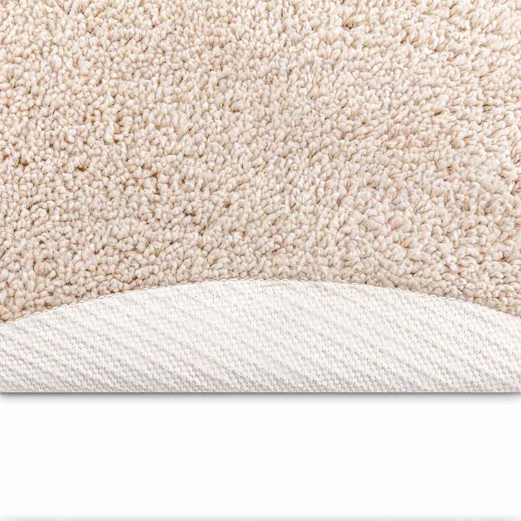 vidaXL Anti-slip Shaggy Rug Cream 160 x 160 cm PP 4