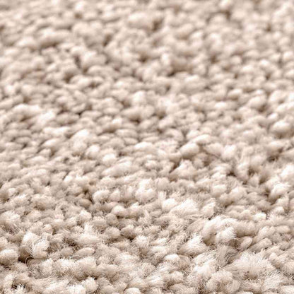 vidaXL Anti-slip Shaggy Rug Cream 160 x 160 cm PP 5