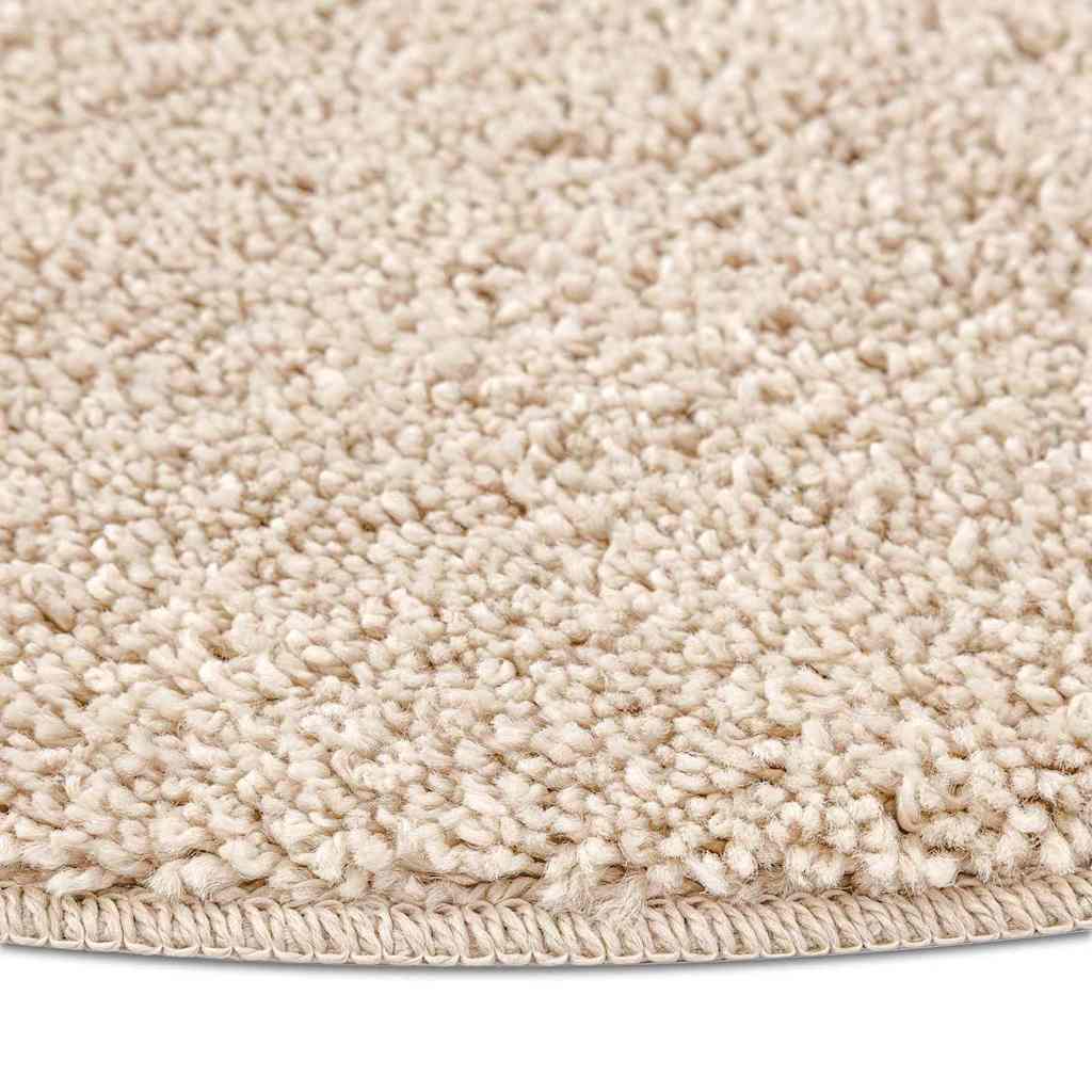 vidaXL Anti-slip Shaggy Rug Cream 160 x 160 cm PP 6
