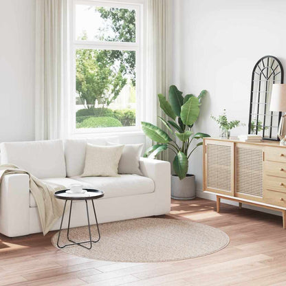 vidaXL Anti-slip Shaggy Rug Cream 160 x 160 cm PP 1