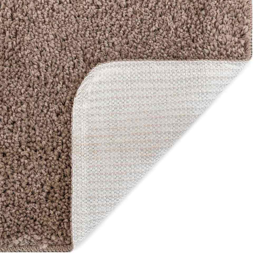 vidaXL Anti-slip Shaggy Rug Brown 140 x 200 cm PP 4