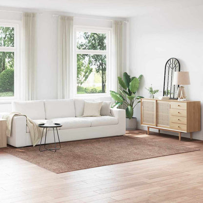 vidaXL Anti-slip Shaggy Rug PP Brown