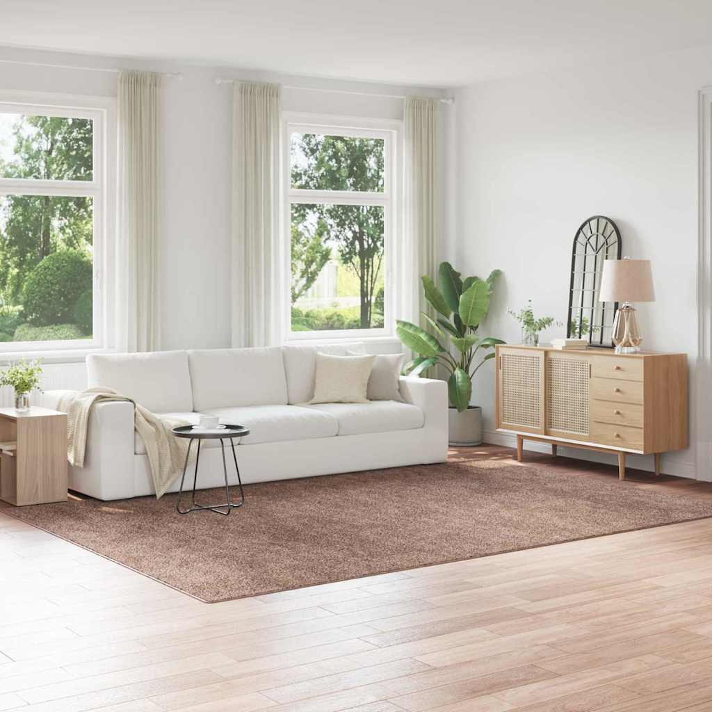 vidaXL Anti-slip Shaggy Rug PP Brown