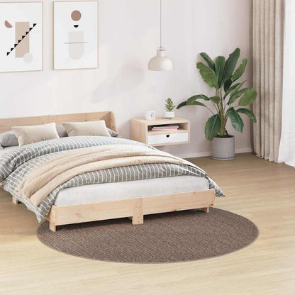 vidaXL Anti-slip Shaggy Rug Brown 160 x 160 cm PP 3