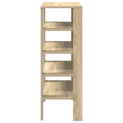 vidaXL Shoe Rack Sonoma Oak 61x32x87.5 cm Engineered Wood 5
