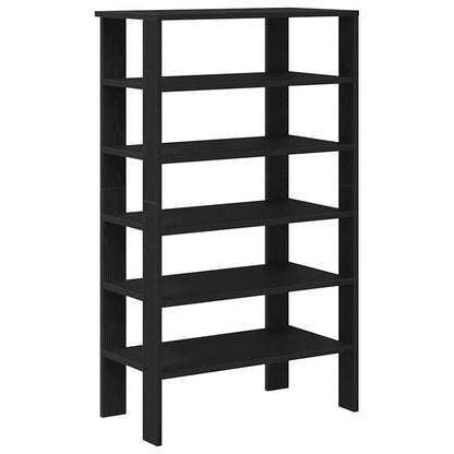 vidaXL Shoe Rack Black 61x32x105 cm Engineered Wood 2