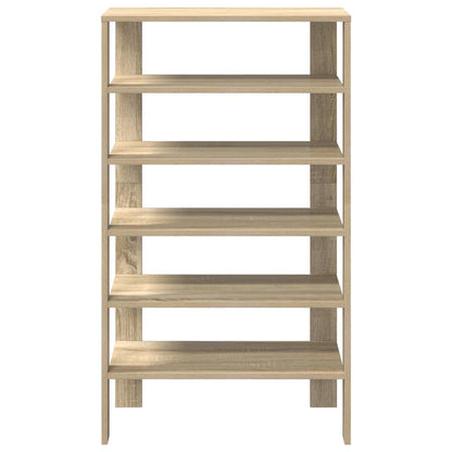 vidaXL Shoe Rack Sonoma Oak 61x32x105 cm Engineered Wood 4