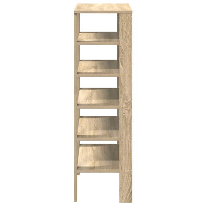 vidaXL Shoe Rack Sonoma Oak 61x32x105 cm Engineered Wood 5