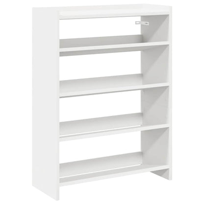 vidaXL Shoe Rack White 60x25x81 cm Engineered Wood 2