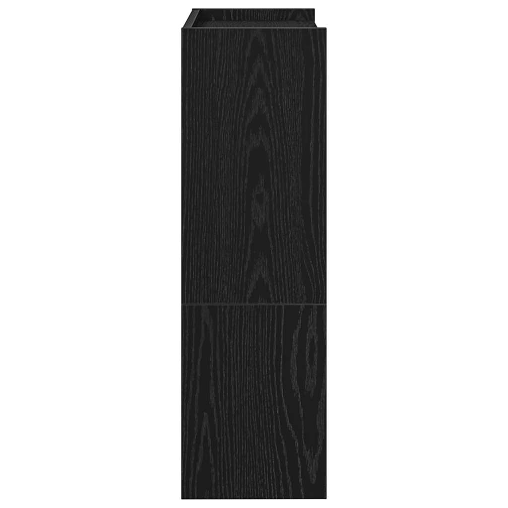 vidaXL Shoe Rack Black 60x25x81 cm Engineered Wood 5