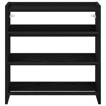 vidaXL Shoe Rack Black 60x25x62 cm Engineered Wood 4