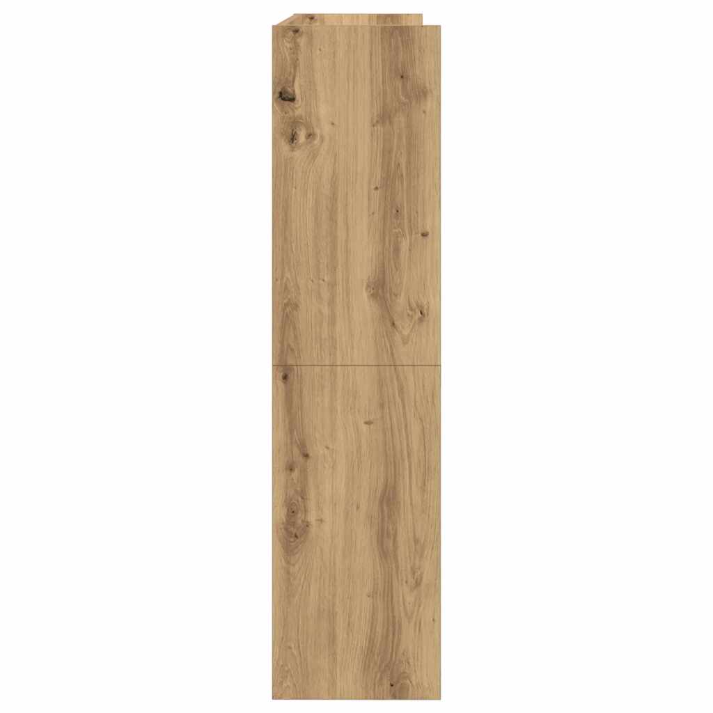 vidaXL Shoe Rack Artisan Oak 80x25x100 cm Engineered Wood 5