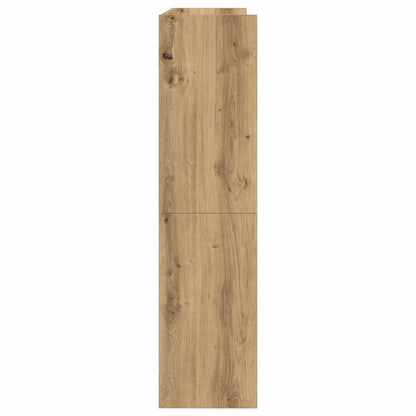 vidaXL Shoe Rack Artisan Oak 80x25x100 cm Engineered Wood 5