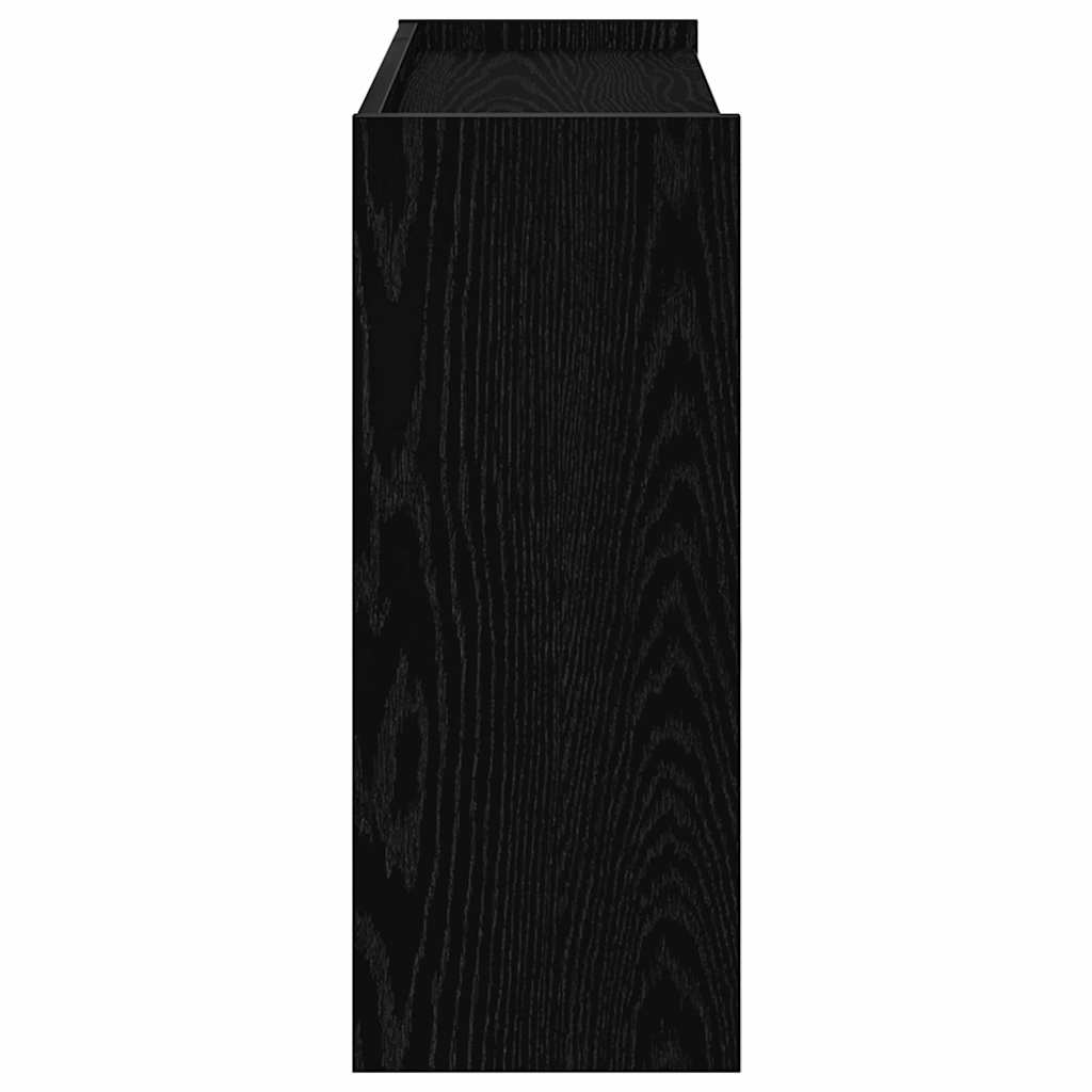 vidaXL Shoe Rack Black 80x25x62 cm Engineered Wood 5