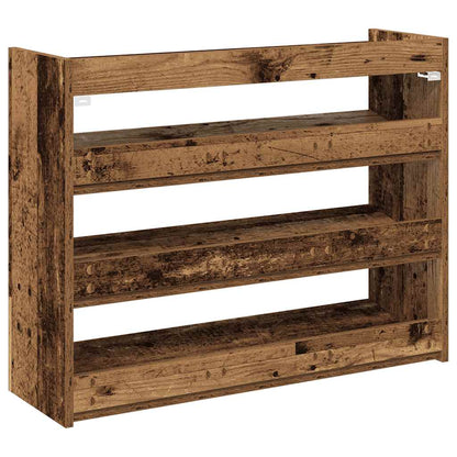 vidaXL Shoe Rack Old Wood 80x25x62 cm Engineered Wood 6