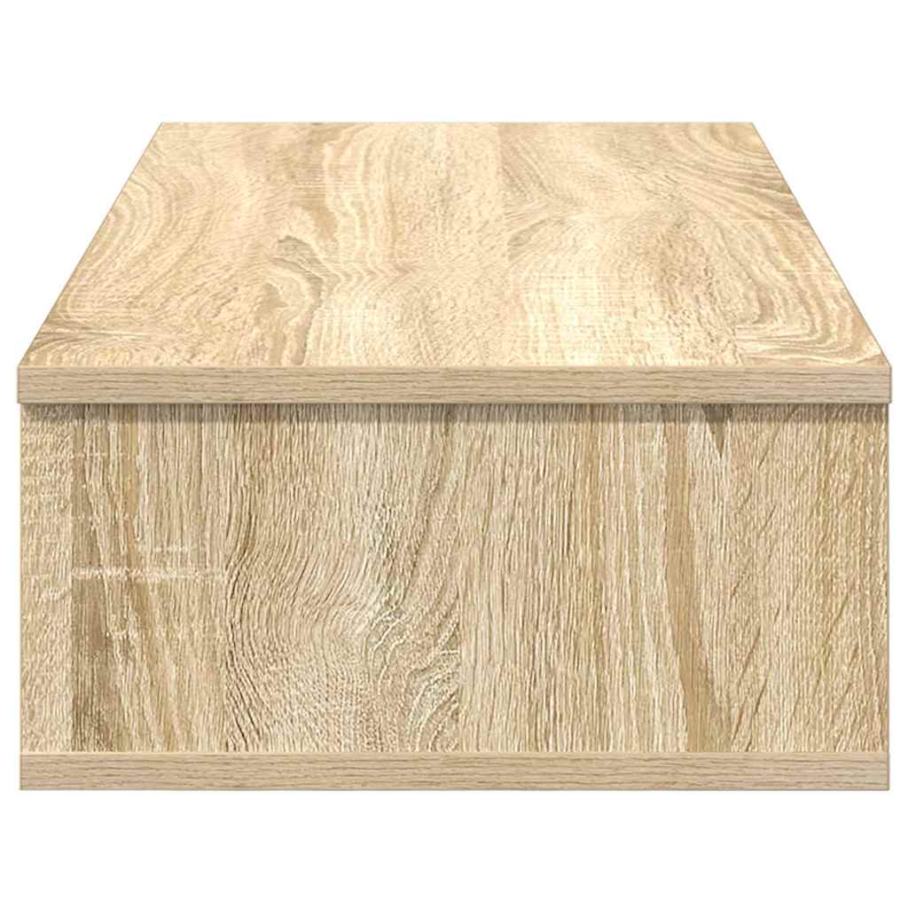 vidaXL Wall Shelf with Drawers Sonoma Oak 80x34x17 cm Engineered Wood 5