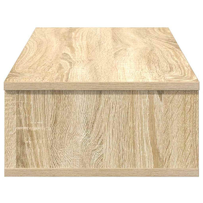 vidaXL Wall Shelf with Drawers Sonoma Oak 80x34x17 cm Engineered Wood 5