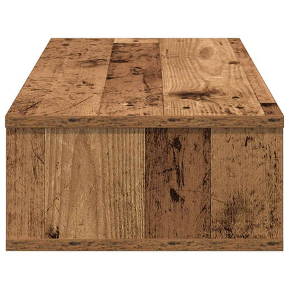 vidaXL Wall Shelf with Drawers Old Wood 80x31x17 cm Engineered Wood 5