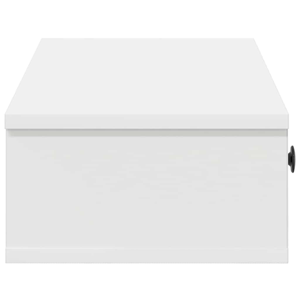 vidaXL Wall Shelf with Drawers White 100x37,5x19 cm Engineered Wood 6