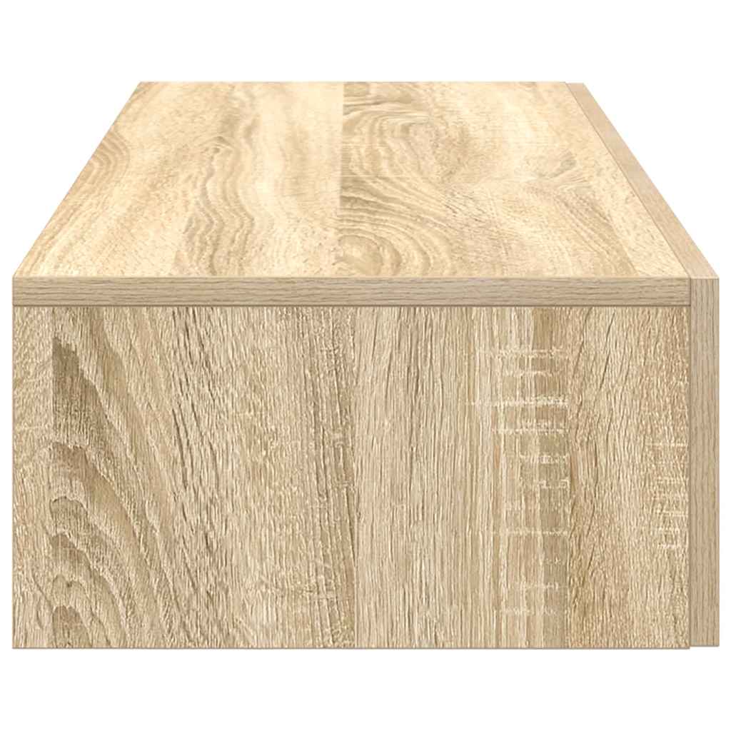 vidaXL Wall Shelf with Drawers Sonoma Oak 60x26.5x15 cm Engineered Wood 5