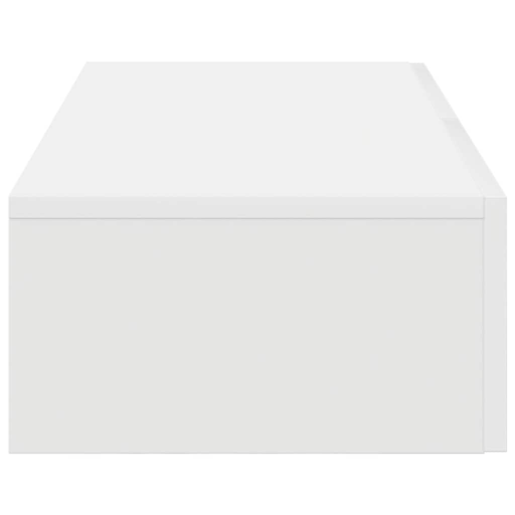 vidaXL Wall Shelf with Drawers White 80x33x17 cm Engineered Wood 5