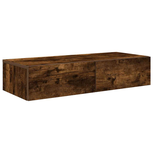 the wall shelf with two drawers