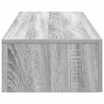 vidaXL Wall Shelf with Drawers Grey Sonoma 100x36x19 cm Engineered Wood 5