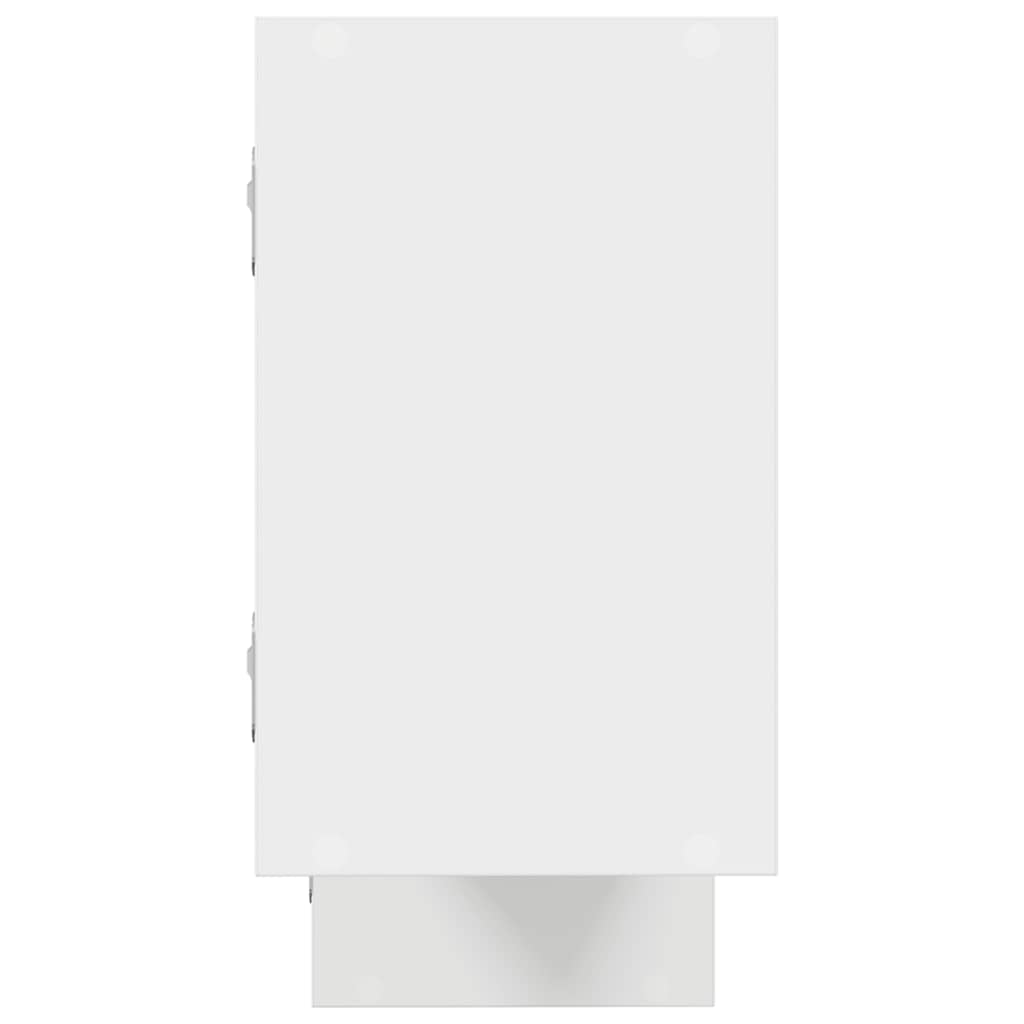 vidaXL Wall Cube Shelf 5 Compartments White Engineered Wood 5