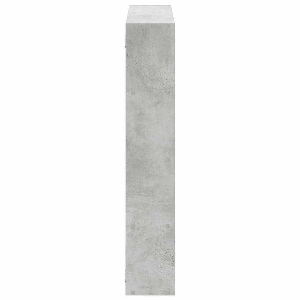vidaXL Wall Cube Shelf 12 Compartments Concrete Grey Engineered Wood 5