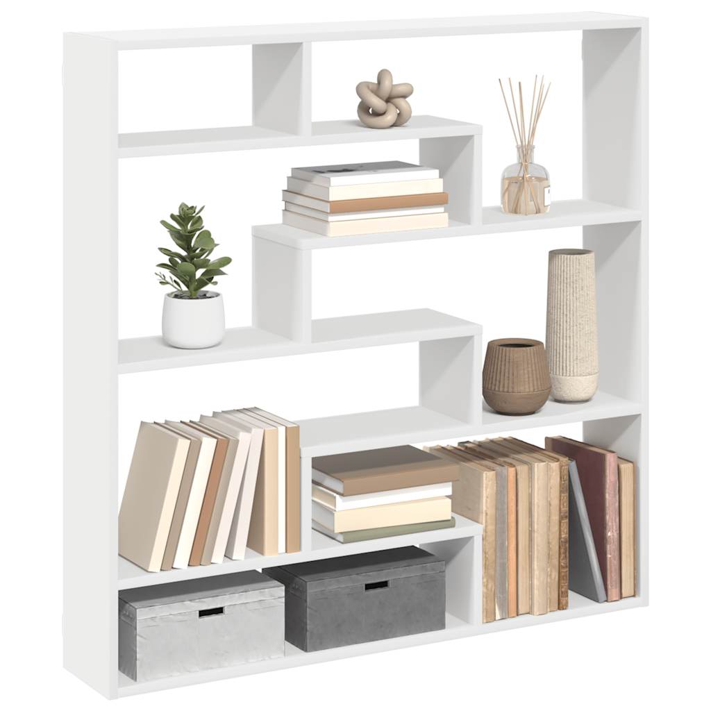 vidaXL Wall Cube Shelf 7 Compartments Engineered Wood