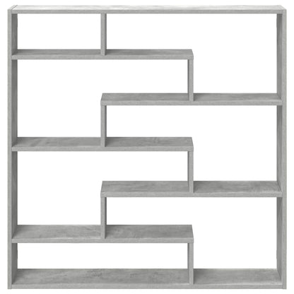vidaXL Wall Cube Shelf 7 Compartments Concrete Grey Engineered Wood 4