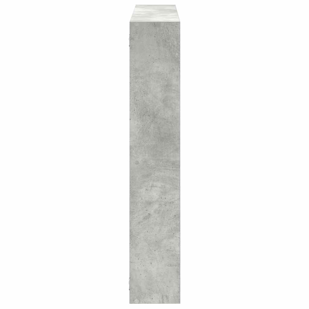 vidaXL Wall Cube Shelf 7 Compartments Concrete Grey Engineered Wood 5
