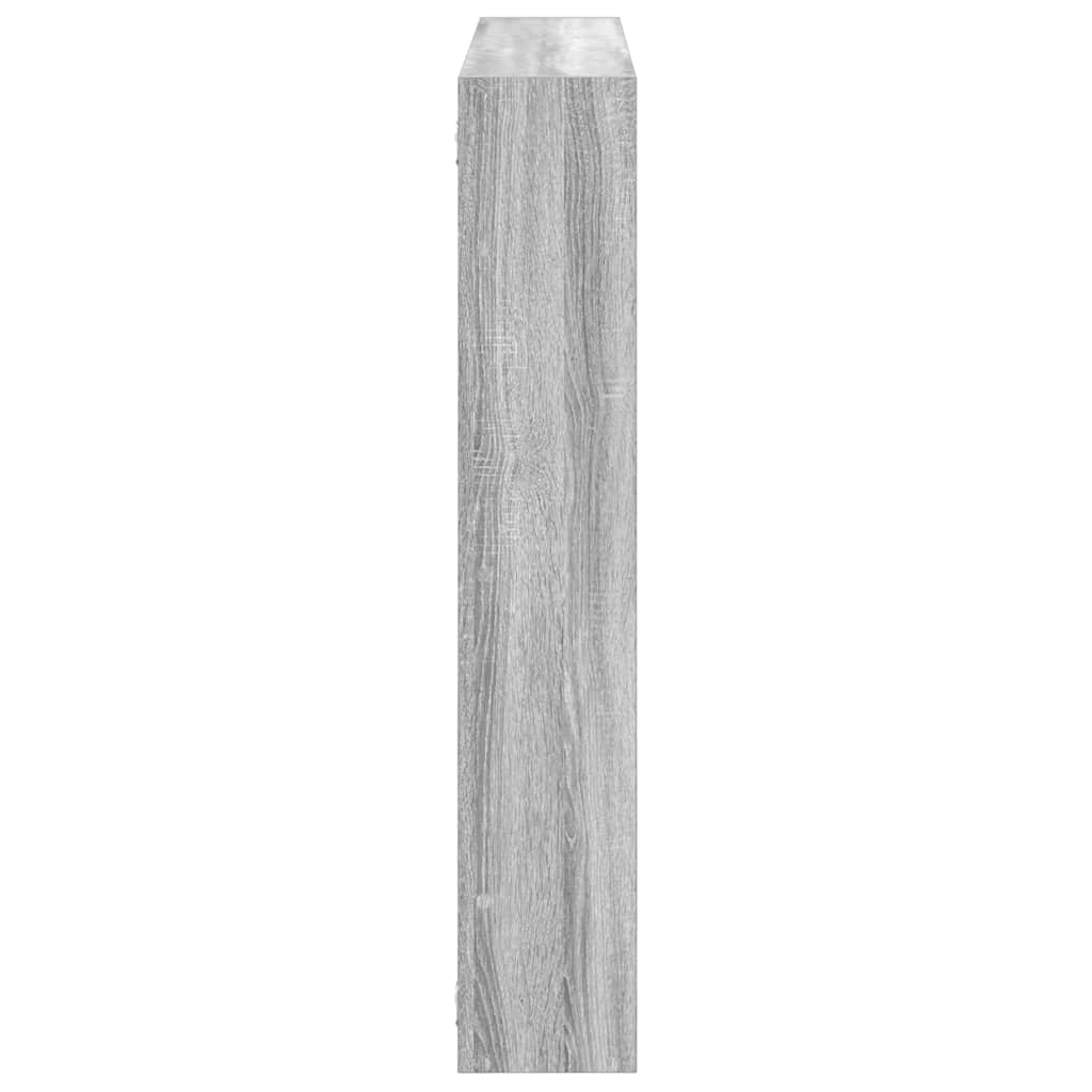 vidaXL Wall Cube Shelf 7 Compartments Grey Sonoma Engineered Wood 5