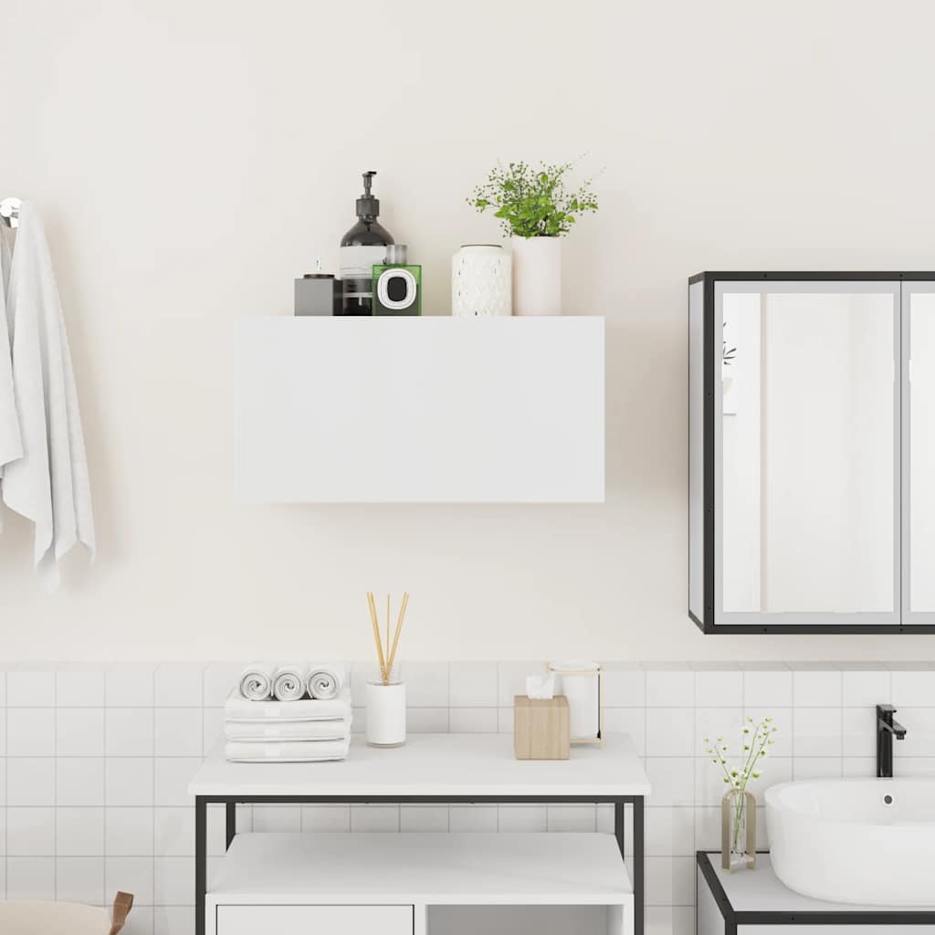 vidaXL Bathroom Wall Cabinet White 60x25x30 cm Engineered Wood 3