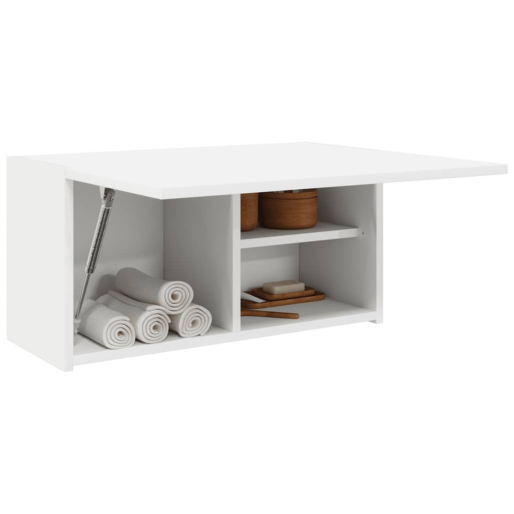 vidaXL Bathroom Wall Cabinet White 60x25x30 cm Engineered Wood 4