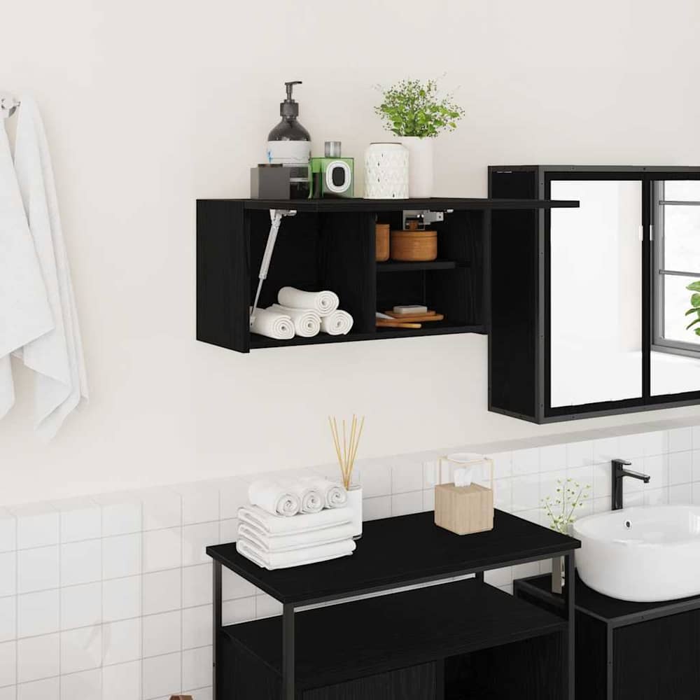 vidaXL Bathroom Wall Cabinet 60x25x30 cm Engineered Wood