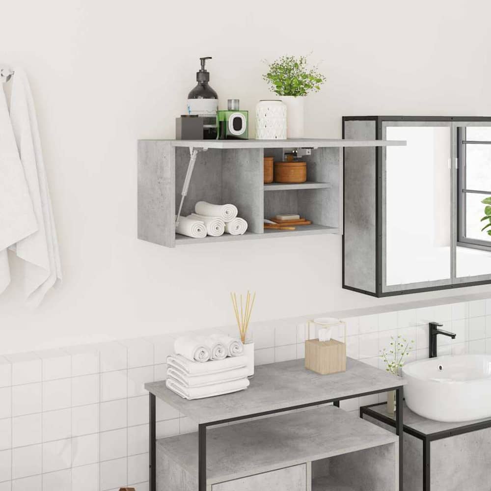 vidaXL Bathroom Wall Cabinet 60x25x30 cm Engineered Wood