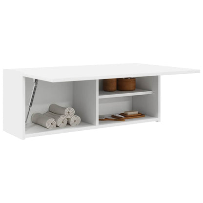 vidaXL Bathroom Wall Cabinet White 80x25x30 cm Engineered Wood 4