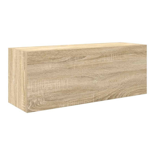 Bathroom Wall Cabinet 80x25x30 cm Engineered Wood Height 30 cm Width 80 cm Sonoma oak